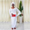 VOH SERIES BLOUSE AND WRAP SKIRT WHITE
