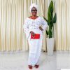 VOH SERIES BLOUSE AND WRAP SKIRT WHITE