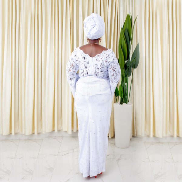 VOH SERIES BLOUSE AND WRAP SKIRT WHITE